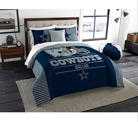 Dallas Cowboys Comforter Set Bedding Shams Nfl 3 Piece King Size 1 Comforter 2 Shams Football Officially Licensed Linen Bedroom Decor Imported For