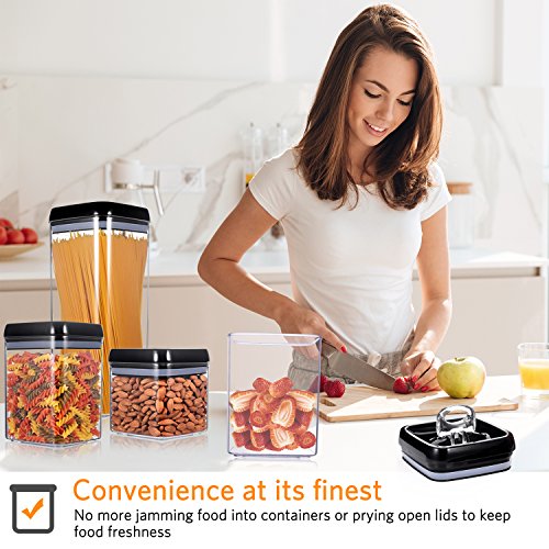 image for Larger Storage Container, [5-Piece] Senbowe Air-Tight Food Storage Con