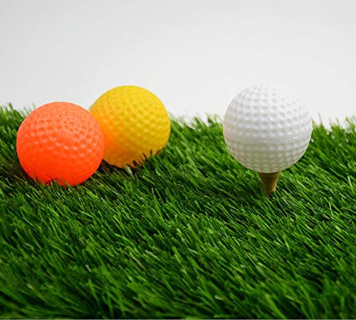 Plastic Practice Golf Training Balls for Indoor Swing Practice Driving Range 25 Pack + Storage Bag