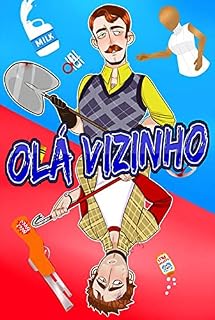 Livro Olá vizinho : Um livro de figuras para crianças e adolescentes de 4 a 17 anos Ilustrado, livro de histórias, hora de dormir, mangá, quadrinhos