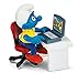 Schleich Smurf with Laptop Toy Figure