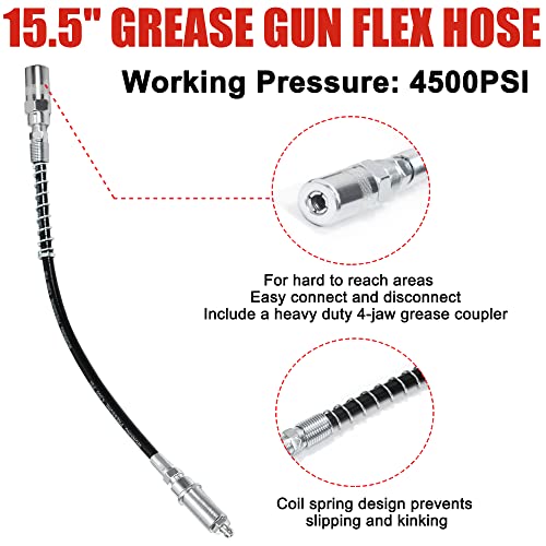 AutoWanderer Tool Grease Gun Tip 9Piece Grease Coupler Kit Quick