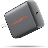 Wolfbox 65W Type-C PD Charge Compatible with Wolfbox Brand Jump Starter, Fast Charging, Universal Compatibility