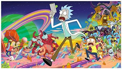 Rick &amp; Morty Image Photo Cake Topper Sheet Birthday Party - 1/4 Sheet - 77595