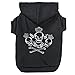 Zack & Zoey Crowned Crossbone Dog Hoodie with Skull & Crossbones and Rhinestones
