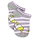 Disney Princess Belle Beauty and the Beast Girls Womens 6 pack Socks (Shoe: 10-4 (Sock: 6-8), Purple/Multi)