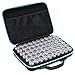 Hipiwe 60 Grids Diamond Painting Storage Case Clear Plastic Diamond Embroidery Box, DIY 5D Diamond Art Craft Accessory Organizer Jewelry Beads Sewing Pills Container Holder (Blue)