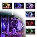 S SMIFUL LED Aquarium Lights RGB Fish Tank Lights Underwater IP68 Waterproof Submersible Remote Control Tank Lights Color Changing Fish Aquarium Tank Waterfall Lighting, 11 inch