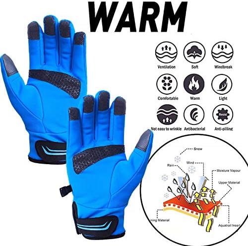 Winter gloves for climbing and biking with good grip, non-slip fingers.