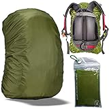 Gryps Waterproof Backpack Rain Cover with Adjustable Anti Slip Buckle Strap & Sliver Coating Reinforced Inner Layer for Camping, Hiking, Traveling, Hunting, Biking and More(15-80L)