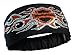 Harley-Davidson Women's Studded Bar & Shield Flames Headband Scrunchie, HE41966 Black