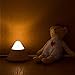 Jhua Creative Volcano Sharp Design Smart Night Light USB LED Wooden Night Light Energy Saving Table Lamp Children Desk Bed Beside Lamp with Switch for Baby/Kids/Adults Bedroom