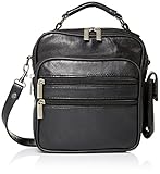 Goson Leather Shoulder or Camera Bag Handbag Unisex Great for Travel Organizer Pockets