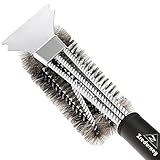 Zredurney Grill Brush, BBQ Cleaning Brush and Scraper, 18