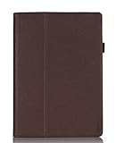 ProCase Samsung Galaxy Tab S 10.5 Case - Bi-Fold Flip Stand Cover Case exclusive for 2014 Galaxy Tab S Tablet (10.5 inch, SM-T800), with Hand Strap, auto Sleep/Wake (Brown)