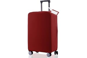 RainVillage Travel Luggage Cover Suitcase Protector Scratch-Resistant Fit 19-31 Inch Suitcase, Not Included Suitcase (Claret, SX(22-23 inch))
