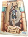 Tomb Raider 9 Inch Tall Action Figure : Lara Croft in Wet Suit with Two Removable Pistols, Harpoon Gun and Diorama Display Base