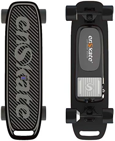 enSkate WoBoard Mini Electric Skateboard Longboard Smart Skateboard Remote Control 9 PLY Canadian Maple Wood and 1 Sand Paper Anti-Slip Samsung Battery Inside 4 Levels Speed 12.5 MPH Top Speed Black