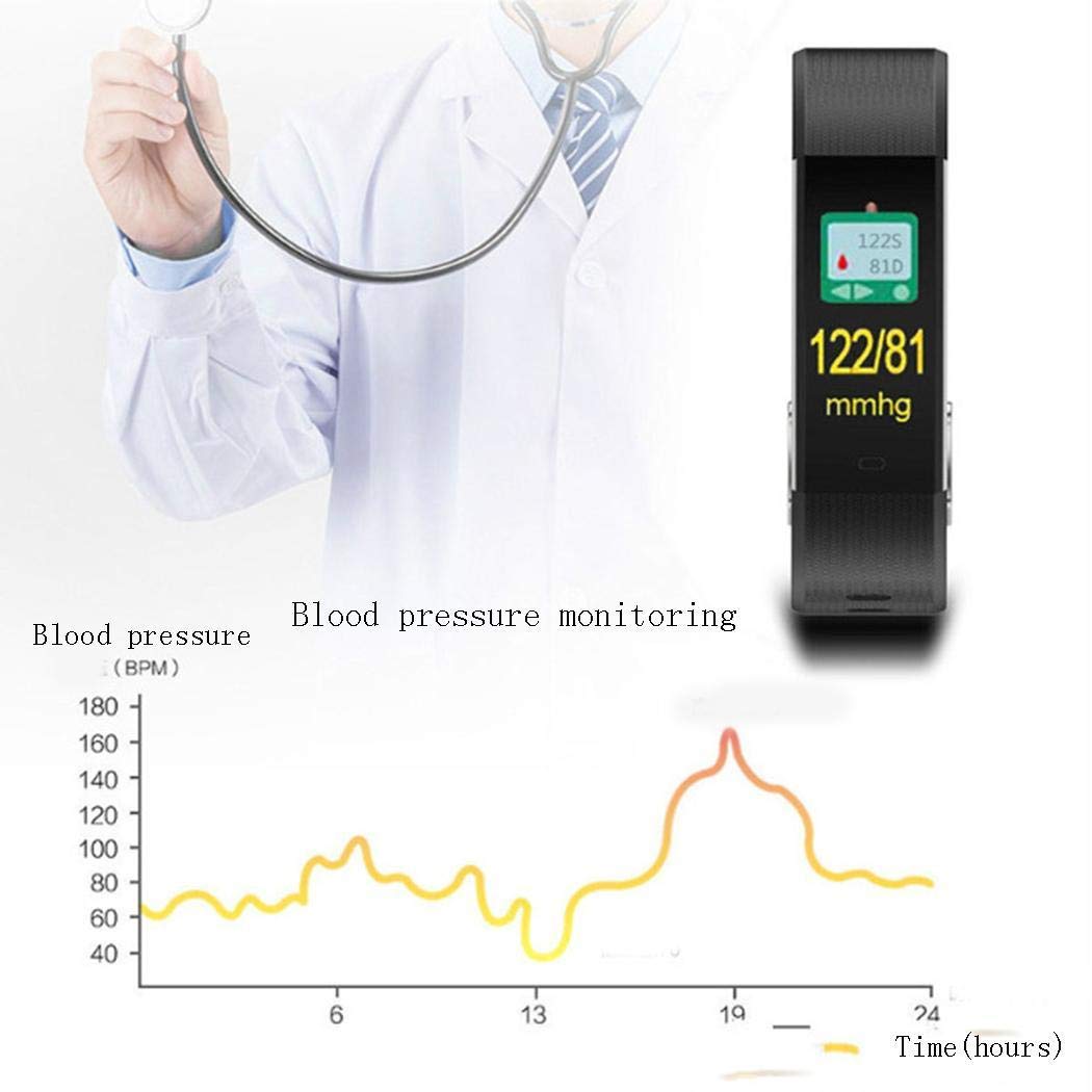 Redpol Smart Bracelet Heart Rate Pedometer Blood Pressure Monitor Fitness Wristband Fitness Trackers