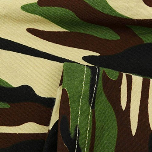 Vovotrade 2pcs Toddler Baby Kids Boy T-shirt Top+Camouflage Shorts Outfits Clothing Set (12M, Black) - Thumbnail 4