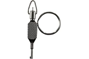 ZAK Tool ZT-9P Flat Knurled Swivel Key, Black