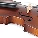 ADM 1/4 Size Handcrafted Solid Wood Student Acoustic Violin Starter Kit for Kids(with Hard Case, Bow, Rosin, Tuner, Shoulder rest, Fingerboard Sticker), Red Brown