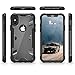Zizo Proton 2.0 Series Compatible with iPhone X Case Military Grade Drop Tested with Tempered Glass Screen Protector iPhone Xs Case Black Clear