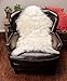 Chanasya Super Soft Faux Fur Fake Sheepskin White Sofa Couch Stool Casper Vanity Chair Cover Rug/Solid Shaggy Area Rugs for Living Bedroom Floor - Off White 2ftx3ft