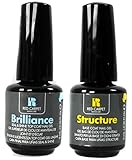 Red Carpet Manicure Gel Nail Polish Brilliance Top and Structure Base Coat 9mL