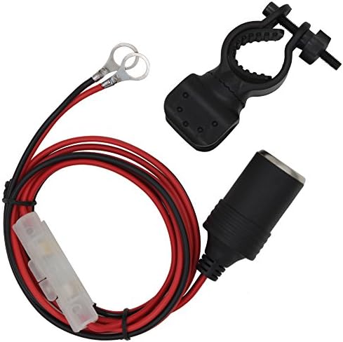 Kenmax電源ケーブルヒューズシガレットライターメスソケットのオートバイのストレージバッテリー車ラジオ充電