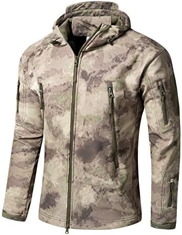 GQDP Shark Skin Soft Shell Jacket Soft Shell Male Warm Catch Fleece