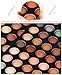 Pure Vie Professional Hightlight Eyeshadow Palette Makeup Contouring Kit - 120 Colors Highly Pigmented Warm Matte Shimmer Natural Cosmetic Eye Shadows Pallet #4