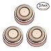 Hair Remover Replacement Heads for Finishing Touches Flawless Good Finishing and Well Touch for Lip, Chin, Cheeks and Sideburns 18K Gold-Plated 3 Counts