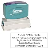 Xstamper Pre-Inked Custom Stamp N14 New York Notary Stamp 5/8