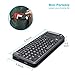 Rii 2.4G Mini Wireless Keyboard with Touchpad,Laser Pointer with Remote Control,Backlit Portable Keyboard Controller with USB Receiver for Windows/Mac/Android/PC/Tablets/TV/Xbox/PS3. V3-Black
