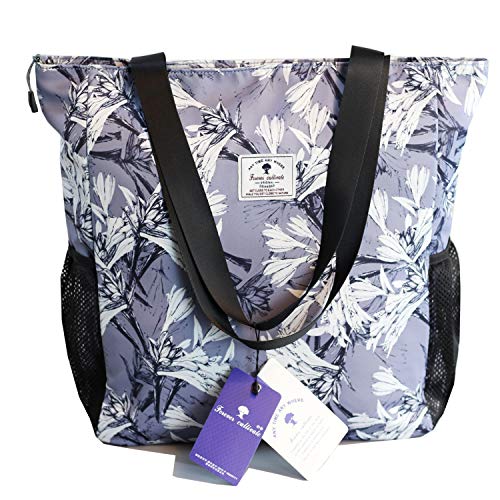 Original Floral Water Resistant Large Tote Bag Shoulder Bag for Gym Beach Travel Daily Bags Upgraded