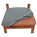 Smiry Seat Covers for Dining Room Chairs Set of 4, Stretch Jacquard Dining Chair Covers Removable Washable Slipcovers Protector, Grey