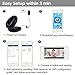 DMZOK WiFi Camera, Wireless Security IP Camera, Nanny Cam, HD 720P Home Security Camera with Night Vision Two Way Audio Motion Detection (Black)