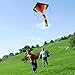 SINGARE Large Rainbow Delta and Butterfly Kites 2 Pack Easy Flyer Kites with Long Colorful Tail for Kids Adults Outdoor Game, Activities, Beach Trip, Great Gift to Kids Childhood Precious Memories