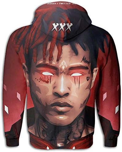ASDFASDGZX Men's Digital Print LIL-Peep Funny Cotton Pockets Customized Sweatshirt X-Large