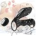 Vibrating Penis Ring Dual Cock Ring Set,Full Silicone G-spot Vibrator Sex Toy Delay Spray Erection Ring for Men or Couple, Waterproof Vagina Clitoris Stimulator for Women(Black).