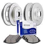 Brake Rotors Brakes Pads Kits,ECCPP 4pcs Front Rear Discs Brake Rotors and 8pcs Ceramic Disc Brake Pads Set for 2005-2016 Nissan Frontier,2005 2008-2015 Nissan Xterra,2009-2012 Suzuki Equator