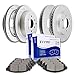 Brake Rotors Brakes Pads Kits,ECCPP 4pcs Front Rear Discs Brake Rotors and 8pcs Ceramic Disc Brake Pads Set for 2005-2016 Nissan Frontier,2005 2008-2015 Nissan Xterra,2009-2012 Suzuki Equator
