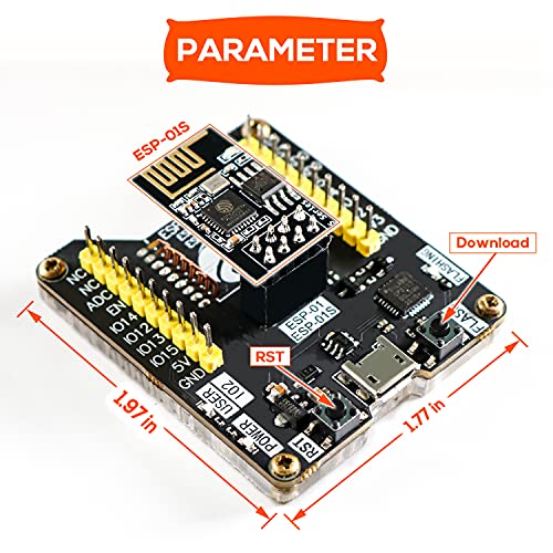 Premium 5pcs ESP01S ESP8266 Wireless WiFi Modules + 1pcs ESP8285 Code