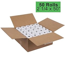 2 1/4 Thermal Paper 50 Rolls for Credit Card