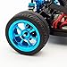 DiDi/iRC Upgrade Parts Aluminum Alloy Wheels Rims and Tyres with 12mm Hex Adapter for Updating Wltoy 1/18 RC car Package of 4 Pcs