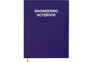 Tuun Fuplan Engineering Notebook/Engineer Graph Paper Notebook - (.25" Grid Format), Lab Notebook Quad Ruled Book with Grid Pages: Table of Contents for Chemistry, Physics, Biology, 8" x 10", Purple