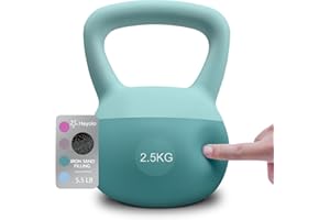 Heyolo Soft Kettlebell Anti Slip Hand Kettlebell Weights PVC Strength Training Kettlebells for Home Workouts Soft Vinyl Kettl
