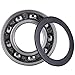 XiKe (2 Pack) 6209-2RS Double Sealed Deep Groove Ball Bearings, 45x85x19mm, Pre-Lubricated for High RPM, Chrome Steel P6, ABEC 3