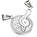 Jstyle Jewelry Stainless Steel Best Friend Puzzle Pendant,Music Note Engraved,with Chain